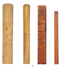 Houten weidepalen